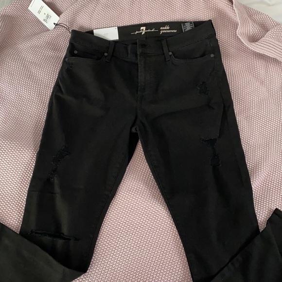 7 for all mankind black jeans. Nwt - Picture 1 of 4